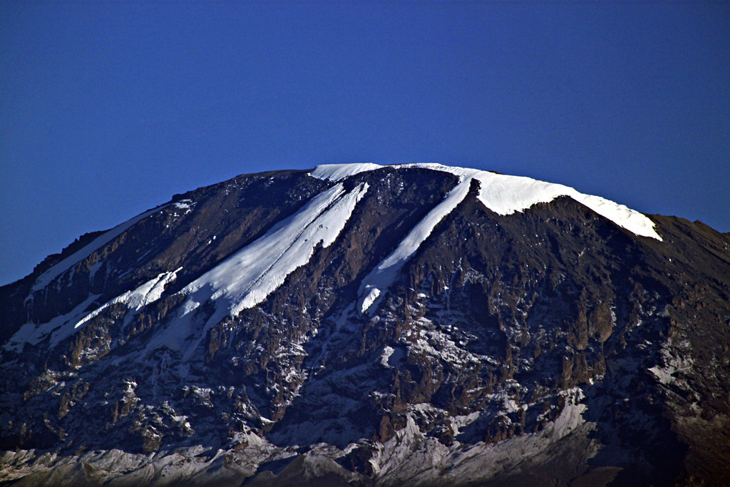 Kibo's glaciated summit
